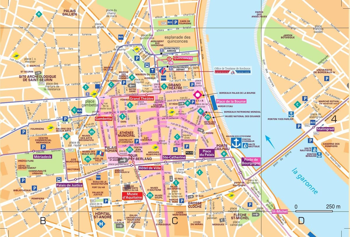 Bordeaux mapa miasta pobierz