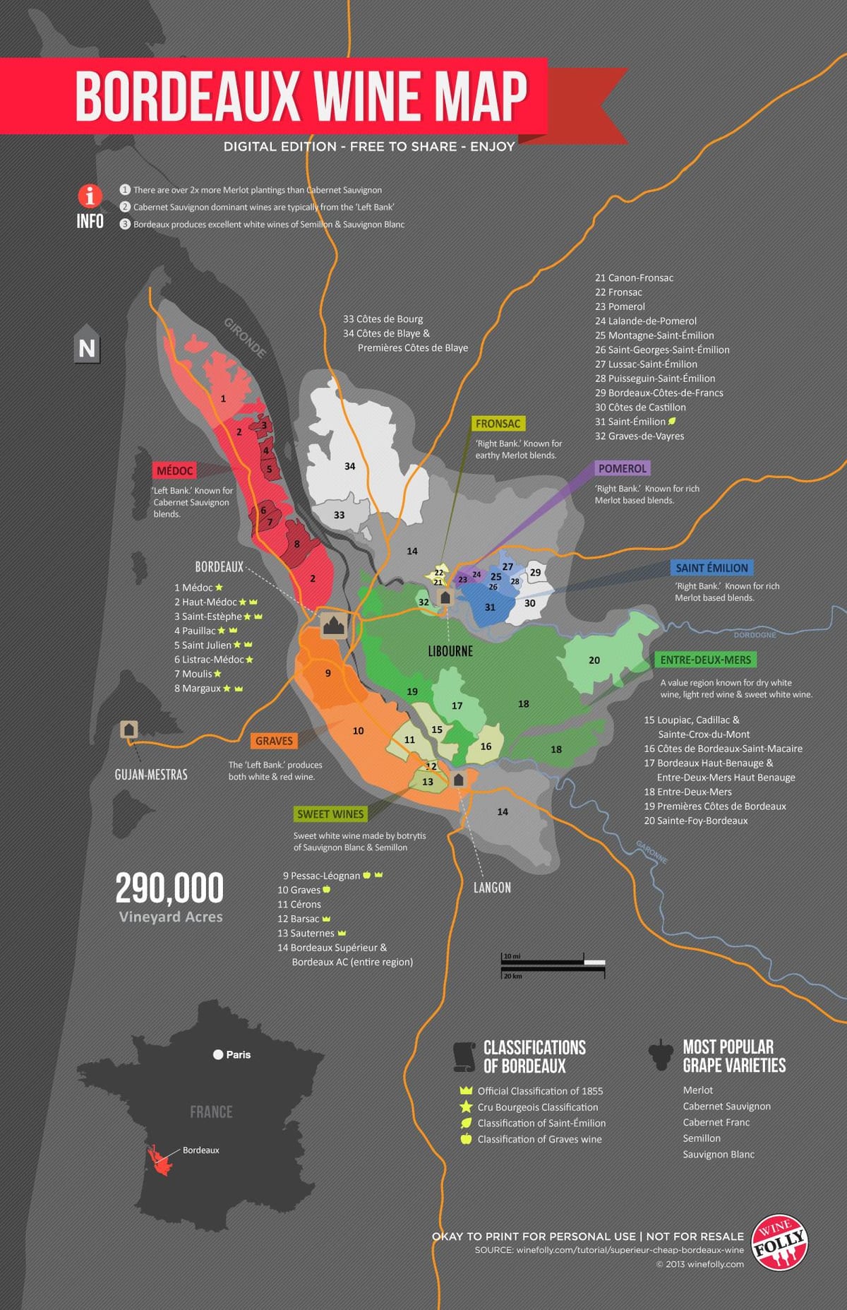 mapa Burgunda wino kaprys