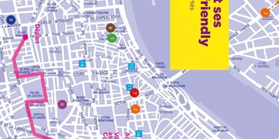 Mapa Bordeaux gejów mapie
