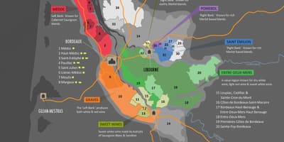 Mapa Burgunda wino kaprys