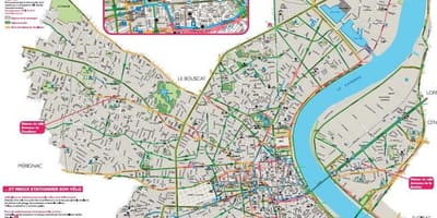 Mapa Bordeaux rower