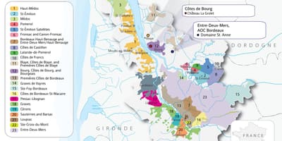 Mapa Bordeaux