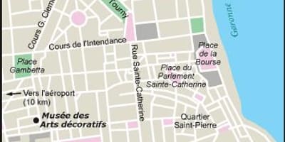 Mapa Bordeaux ogród