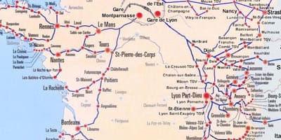 Miasto Bordeaux przystanku mapie