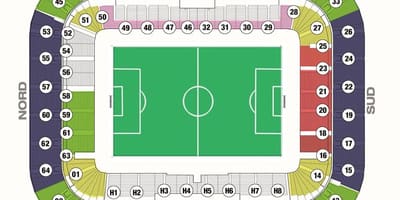 Mapa Bordeaux stadion