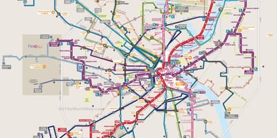 Mapa tranzytu Bordeaux
