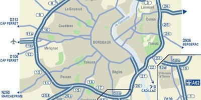 Bordeaux "mapy drogowej"